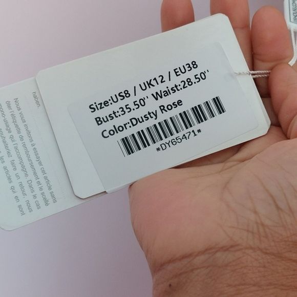 * JJs House Dusty Rose Bridesmaid Party Dress Size 8 NWT - Picture 5 of 12